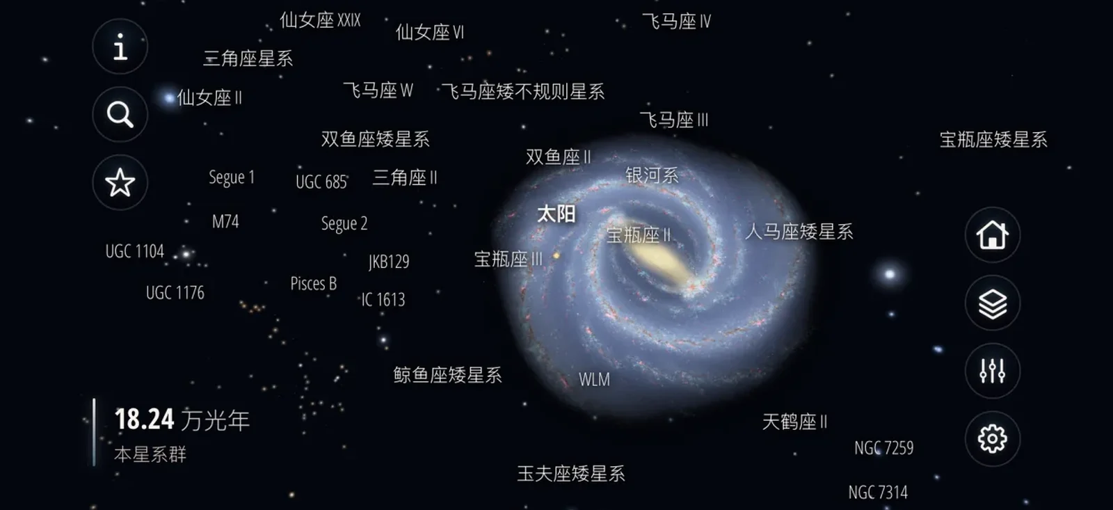 宇宙之境中从银河系外回望家园